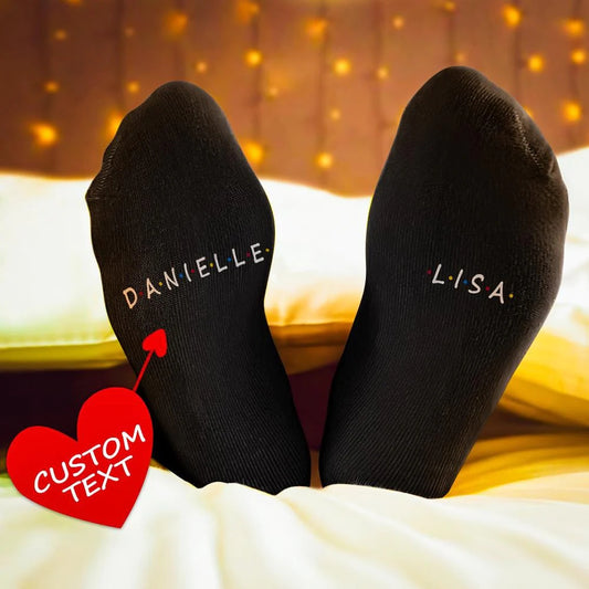 Custom Engraved Socks Friend Socks - Personalised Socks Gifts