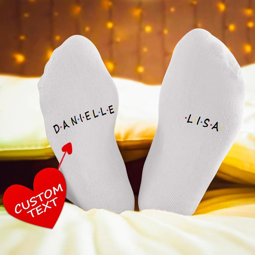 Custom Engraved Socks Friend Socks - Personalised Socks Gifts