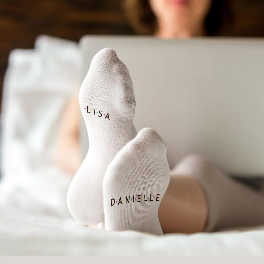 Custom Engraved Socks Friend Socks - Personalised Socks Gifts