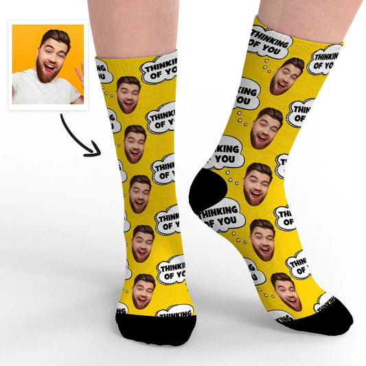 Thinking Of You Sock Personalized Socks with Face